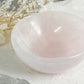 ROSE QUARTZ CRYSTAL BOWL AUSTRALIA SELF LOVE LOVE COMPASSION STONED AND SAGED