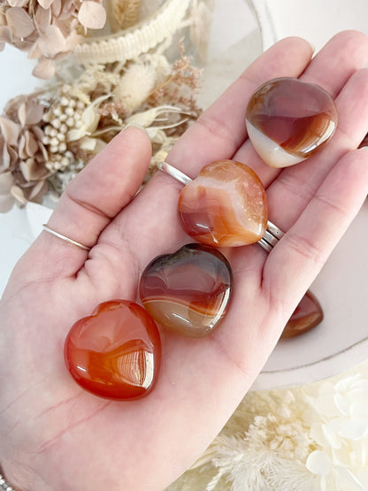CARNELIAN MINI HEART || INTUITIVELY CHOSEN