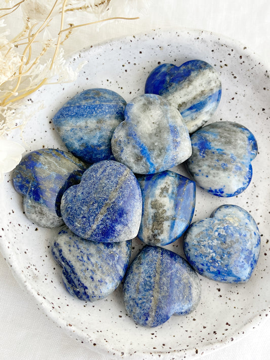 LAPIS LAZULI MINI HEART || INTUITIVELY CHOSEN