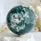 MOSS AGATE SPHERE APPROX 9CM. STONED AND SAGED AUSTRALIA