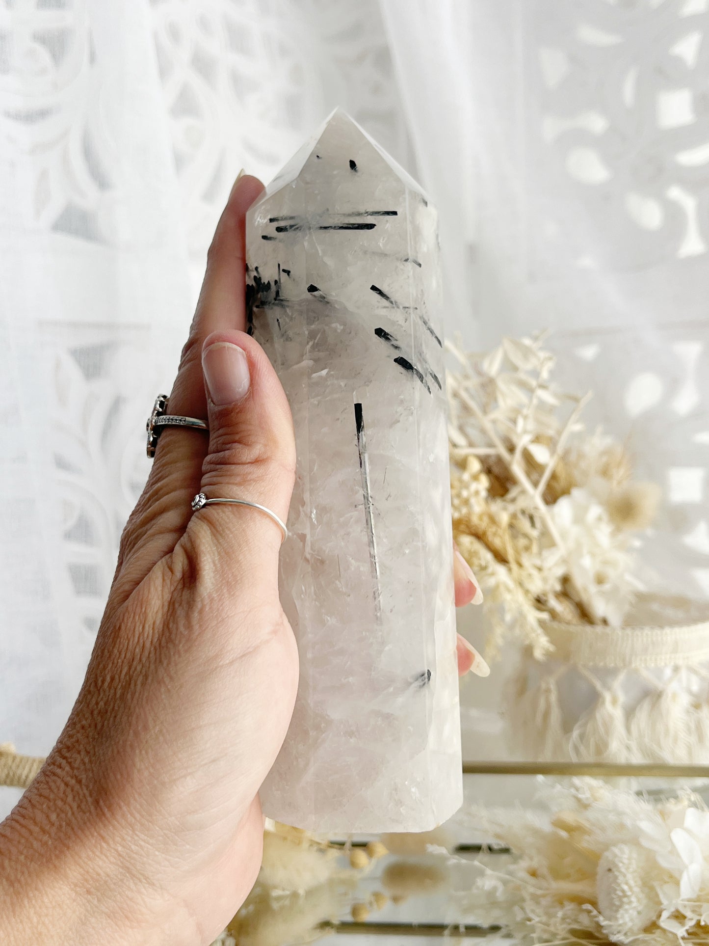 TOURMALINATED QUARTZ TOWER || 21001