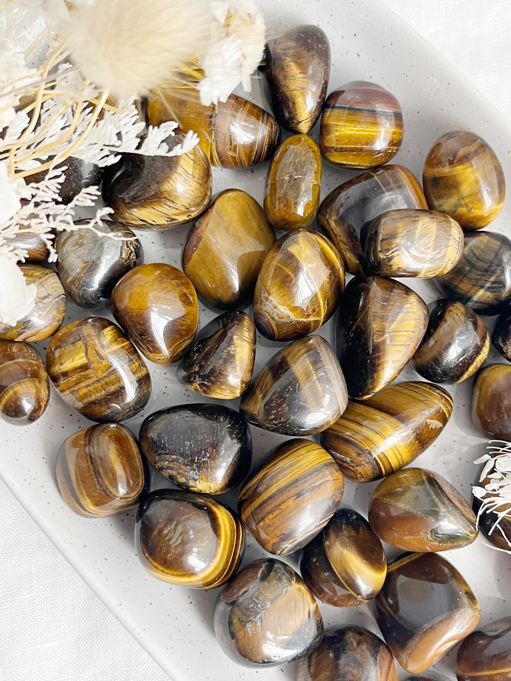 TIGERS EYE TUMBLE STONE AUSTRALIA