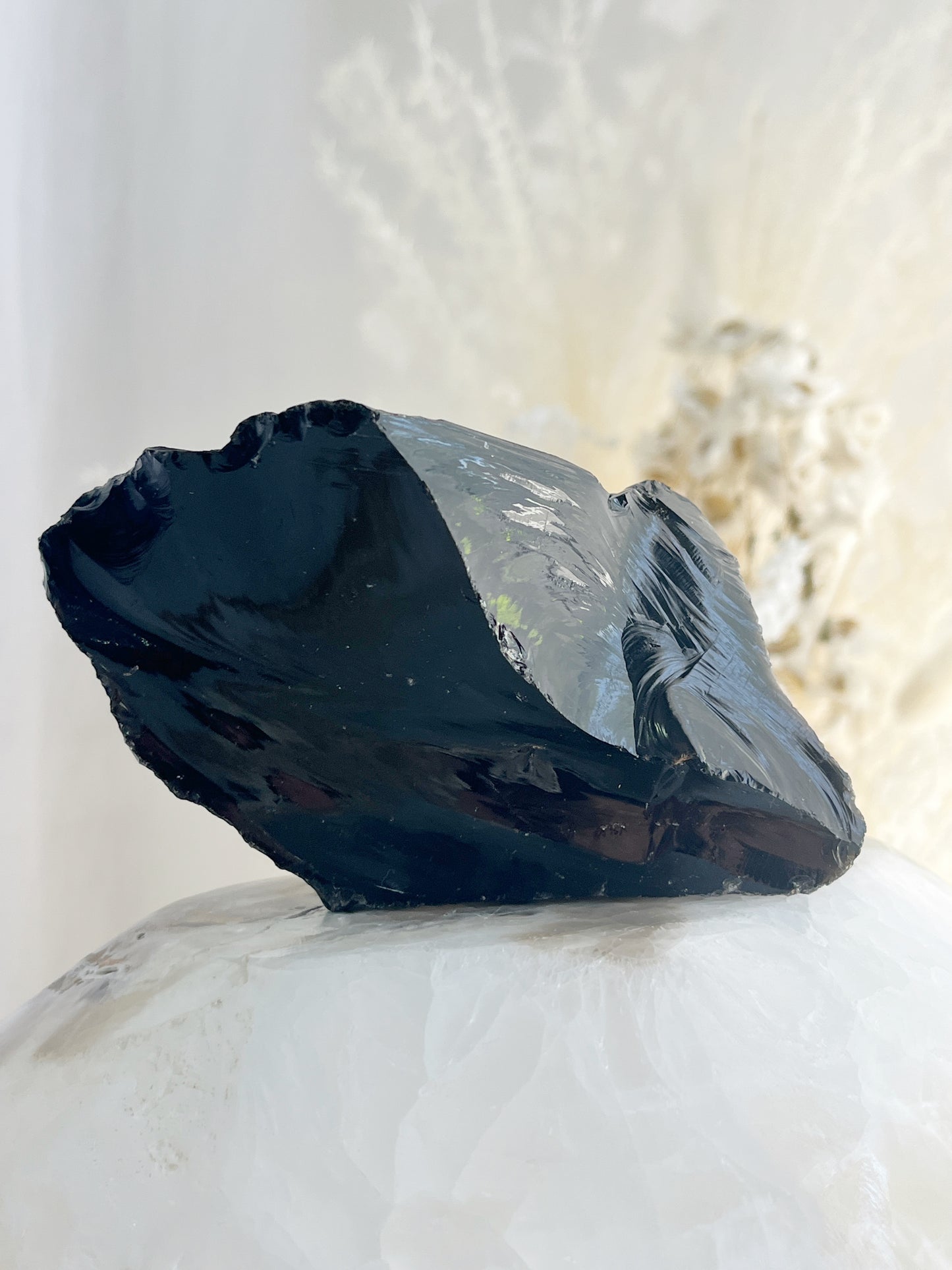 BLACK OBSIDIAN ROUGH, 31066, STONED AND SAGED AUSTRALIA