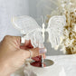 CLEAR QUARTZ WINGS ON STAND || 31837
