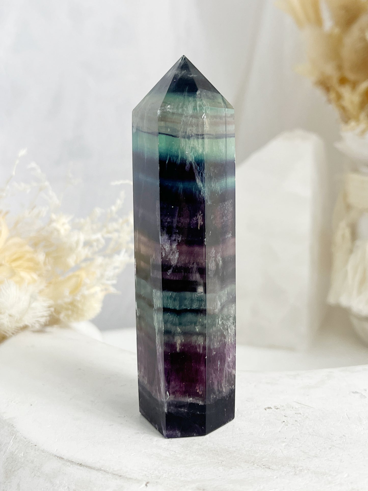 RAINBOW FLUORITE GENERATOR. STONED AND SAGED AUSTRALIA