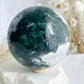 MOSS AGATE SPHERE APPROX 9CM. STONED AND SAGED AUSTRALIA