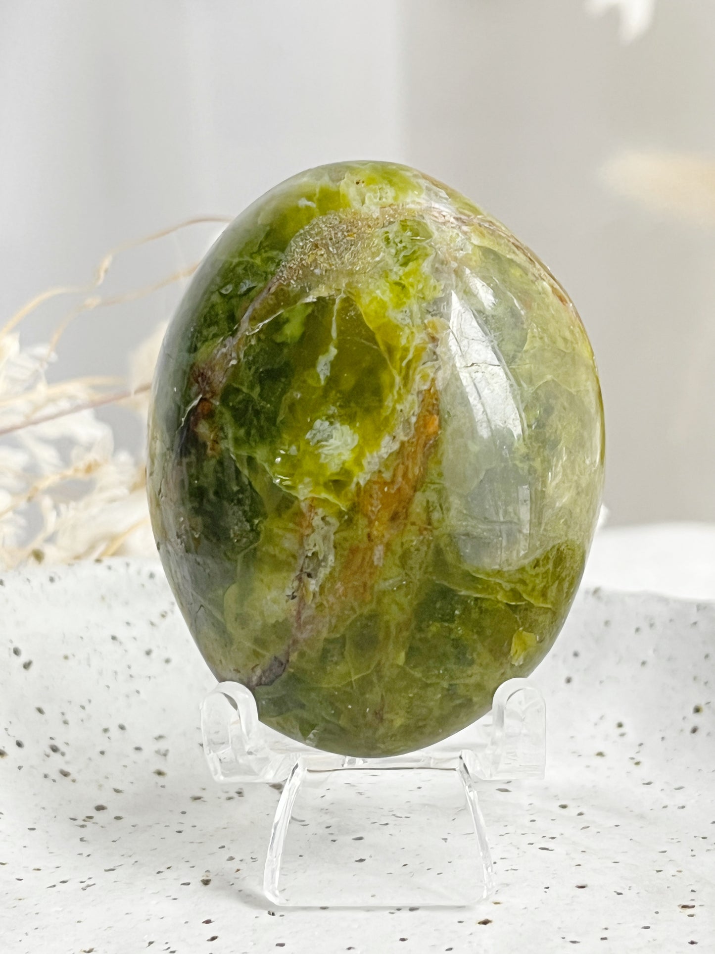 GREEN OPAL PALMSTONE || 31496