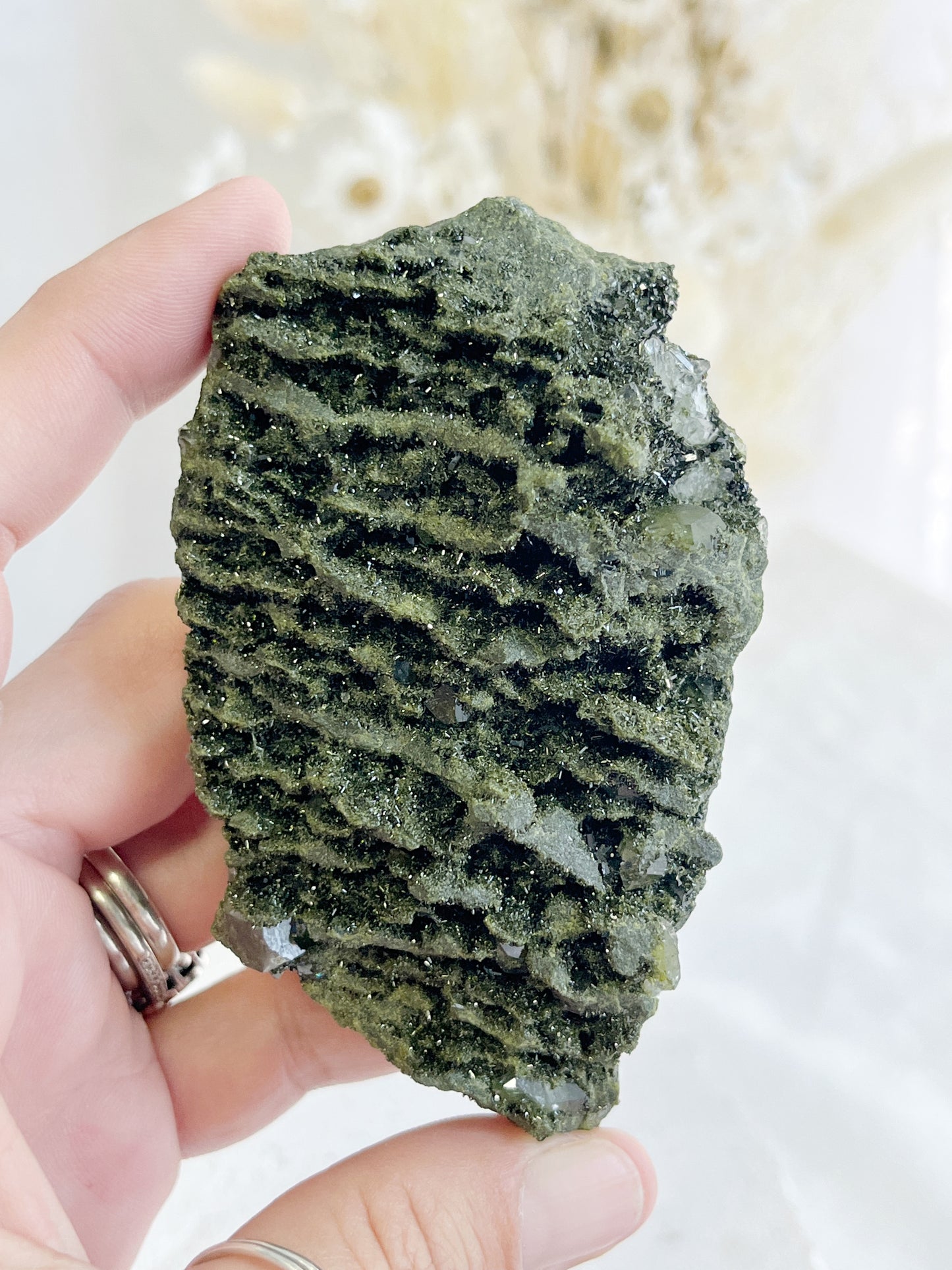 EPIDOTE WITH QUARTZ || 31425