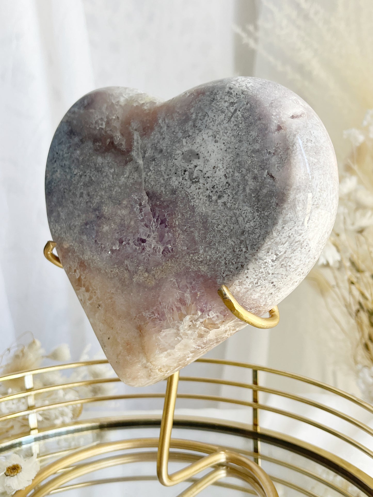 PINK AMETHYST HEART || 31000