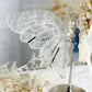 CLEAR QUARTZ WINGS ON STAND || 31836