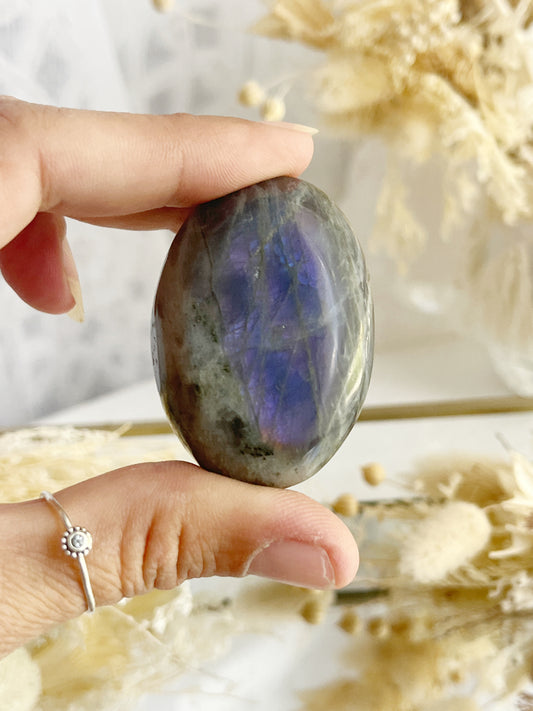 LABRADORITE PALMSTONE || 22046