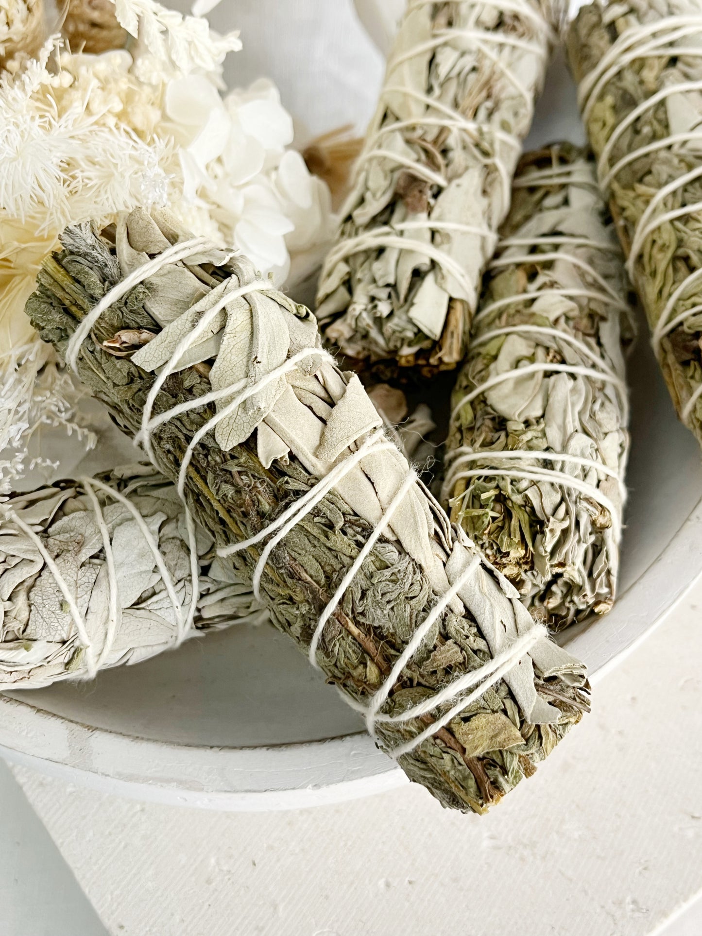 WHITE SAGE + MUGWORT SMUDGE STICK, STONED AND SAGED AUSTRALIA