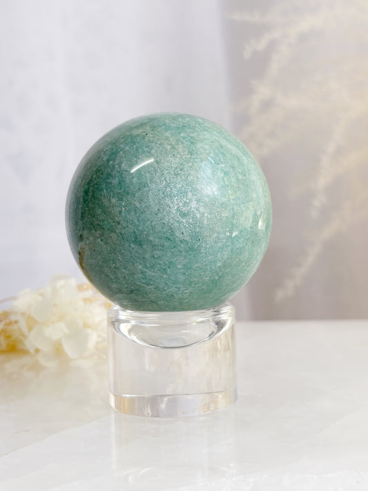 AMAZONITE SPHERE STONED AND SAGED AUSTRALIA