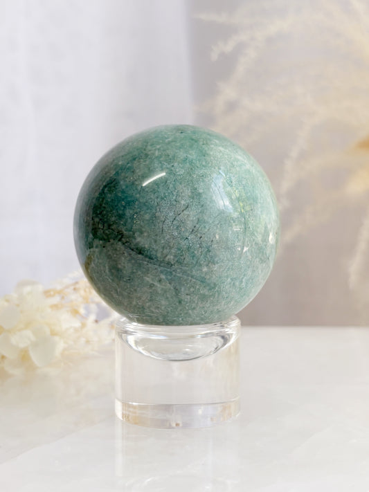 AMAZONITE SPHERE STONED AND SAGED AUSTRALIA