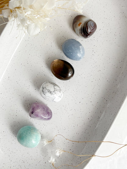 ANXIETY AND CALM CRYSTAL TUMBLE KIT STONED AND SAGED AUSTRALIA