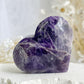 DREAM AMETHYST HEART APPROX 7CM. STONED AND SAGED AUSTRALIA.