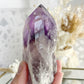 PHANTOM AMETHYST SEMI POLISHED POINT || 30039