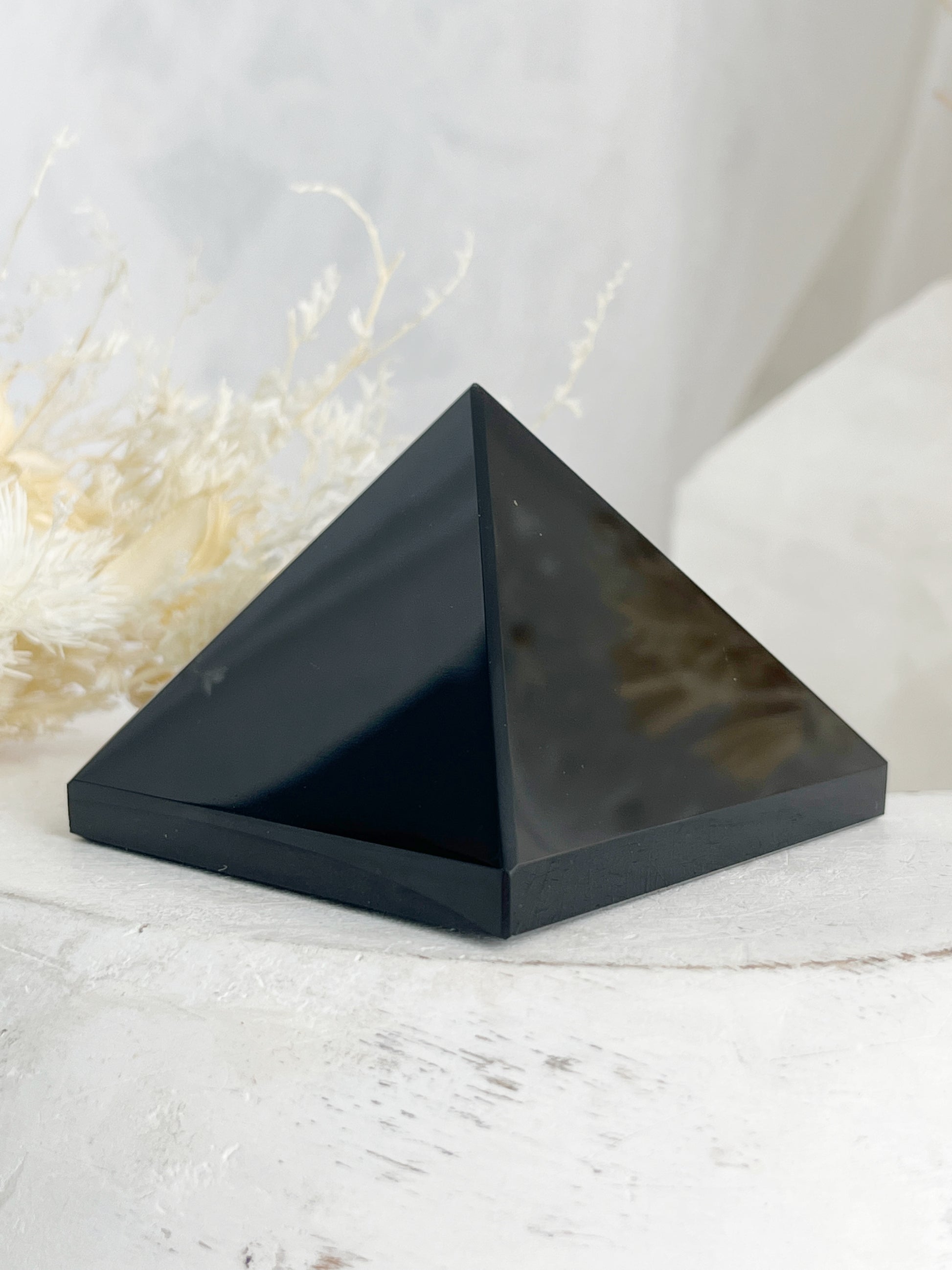 BLACK OBSIDIAN PYRAMID, STONED AND SAGED AUSTRALIA