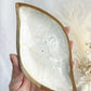 SHELL LINED INCENSE HOLDER || LEAF SHAPE