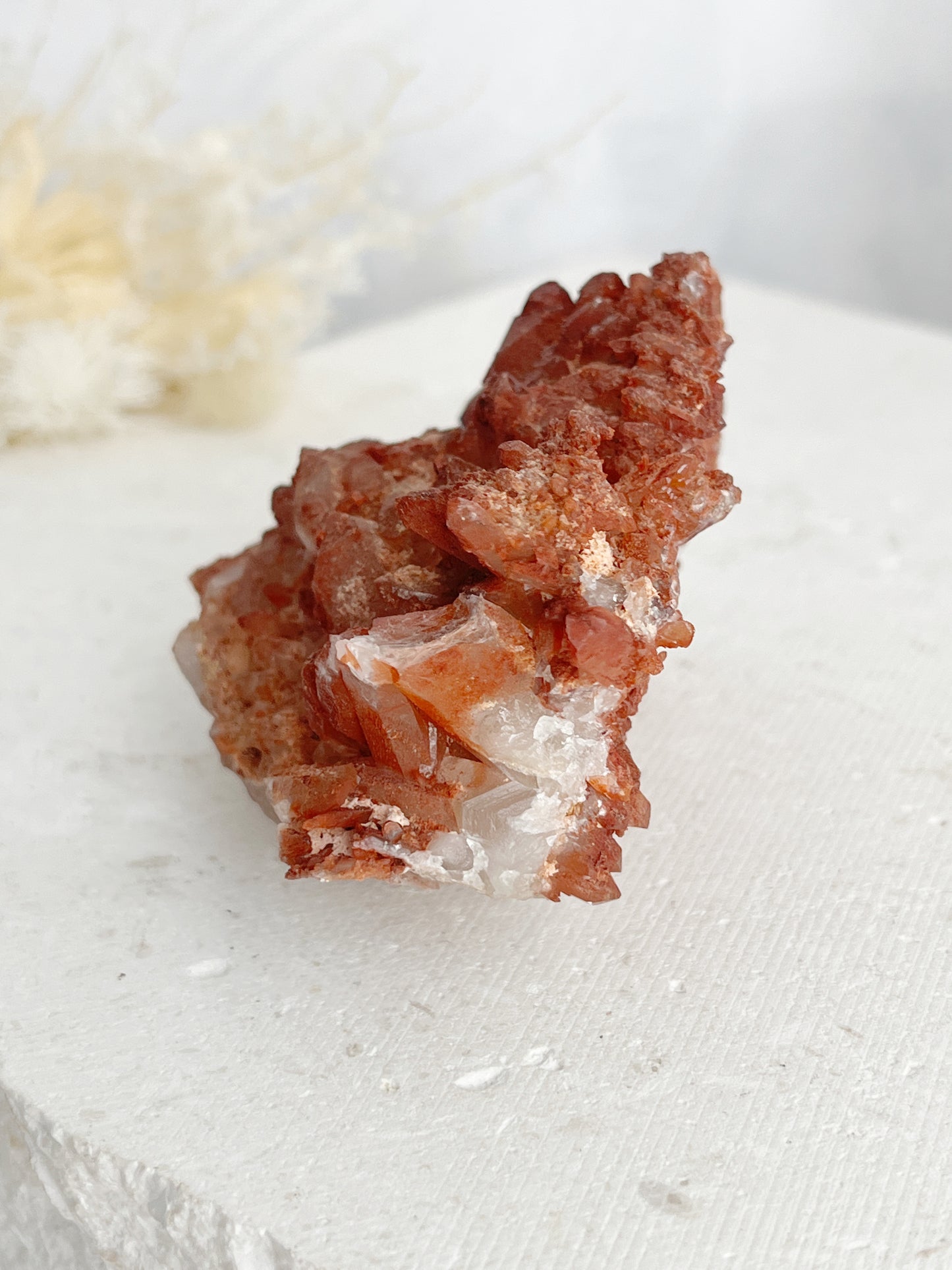 RED HEMATITE QUARTZ CLUSTER || 30691