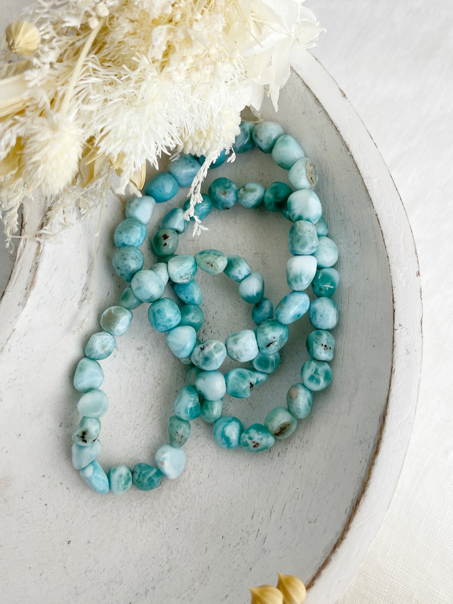 LARIMAR PEBBLE BEAD BRACELET, CRYSTAL SHOP AUSTRALIA