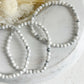 Howlite bead bracelet 4mm, Australia Stoned and Saged crystal shop