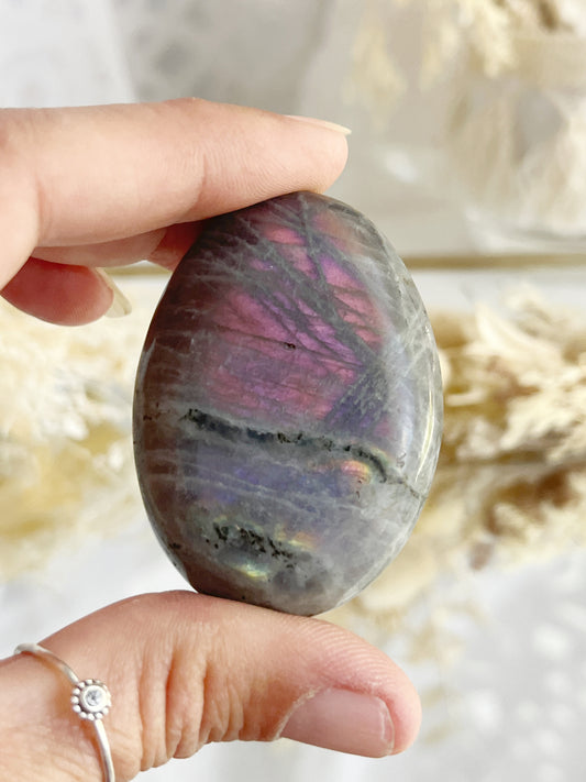 LABRADORITE PALMSTONE || 22047