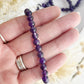 AMETHYST BEAD BRACELET 6MM