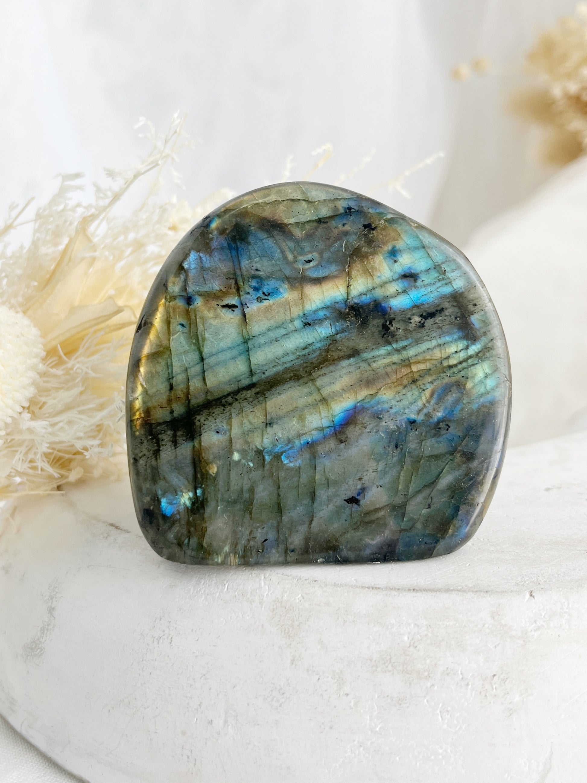 LABRADORITE FREEFORM, STONED AND SAGED AUSTRALIA