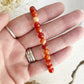 CARNELIAN BEAD BRACELET | 6MM