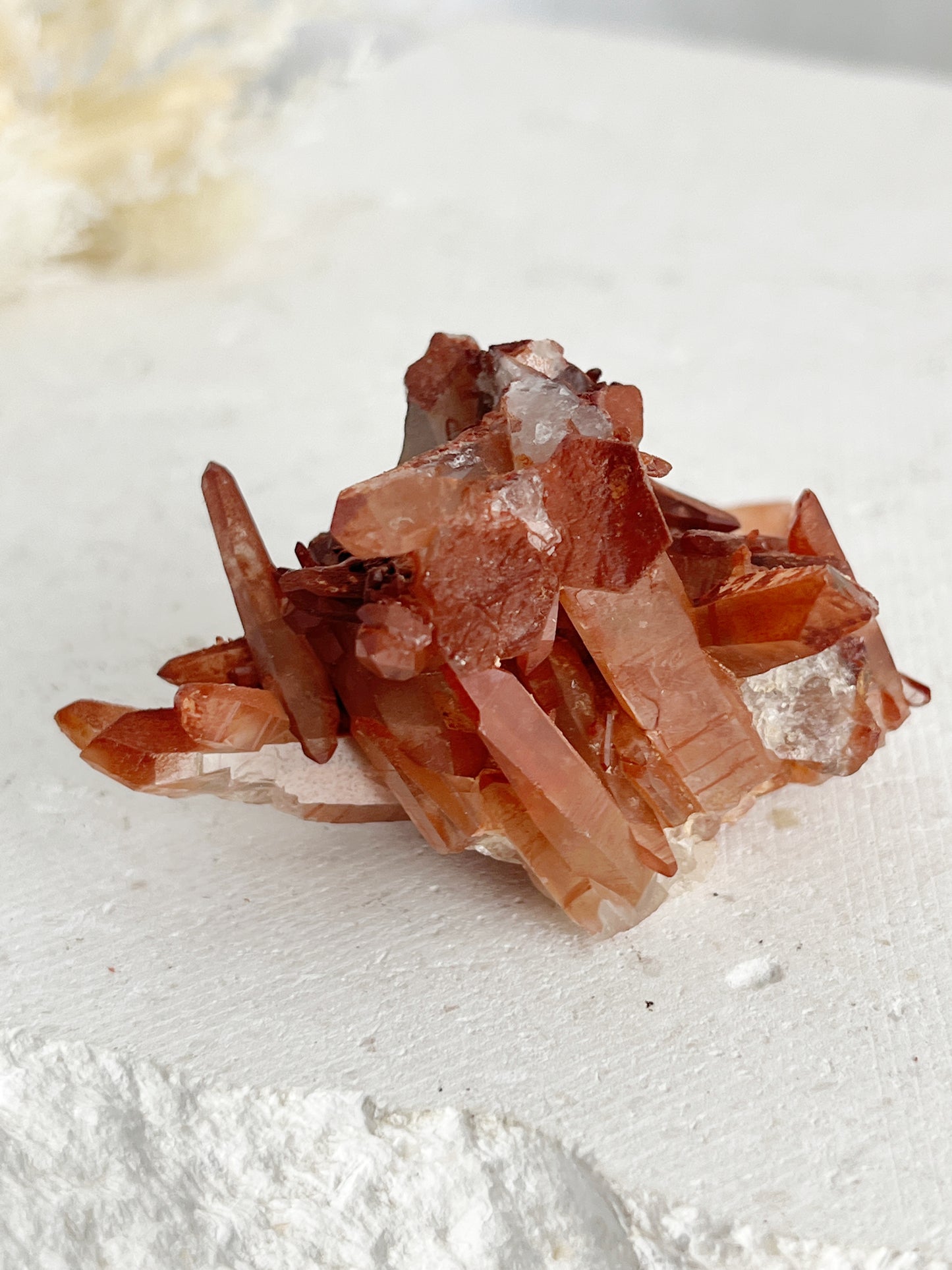 RED HEMATITE QUARTZ CLUSTER || 30694