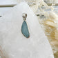 FACETED AQUAMARINE PENDANT STERLING SILVER STONED AND SAGED AUSTRALIA