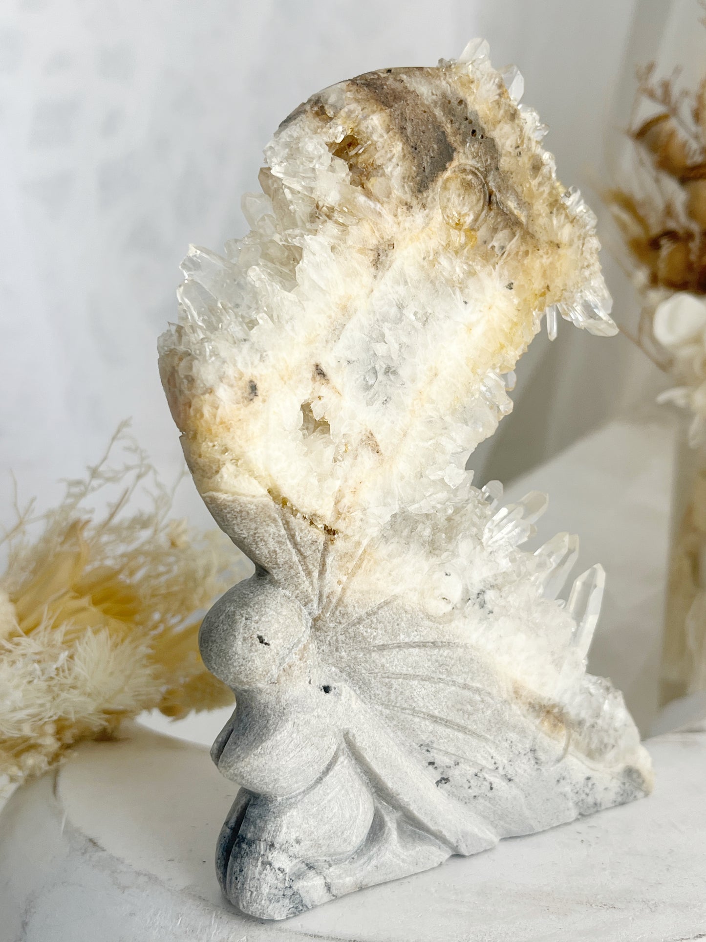 QUARTZ CLUSTER FAIRY, STONED AND SAGED AUSTRALIA