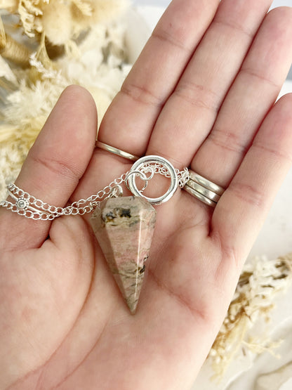 RHODONITE PENDULUM || INTUITIVELY CHOSEN