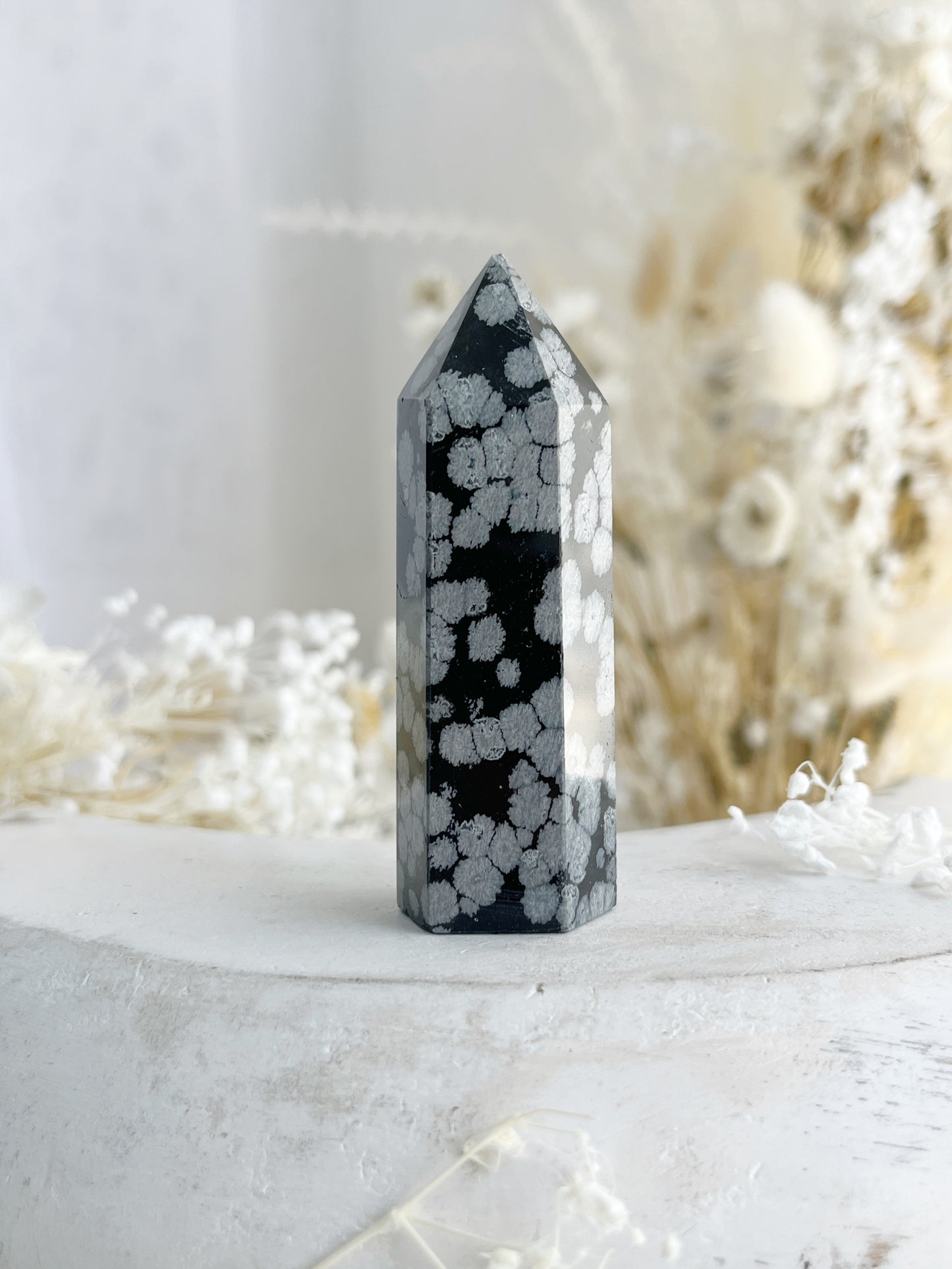 SNOWFLAKE OBSIDIAN GENERATOR. STONED AND SAGED AUSTRALIA.