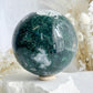 MOSS AGATE SPHERE APPROX 9CM. STONED AND SAGED AUSTRALIA