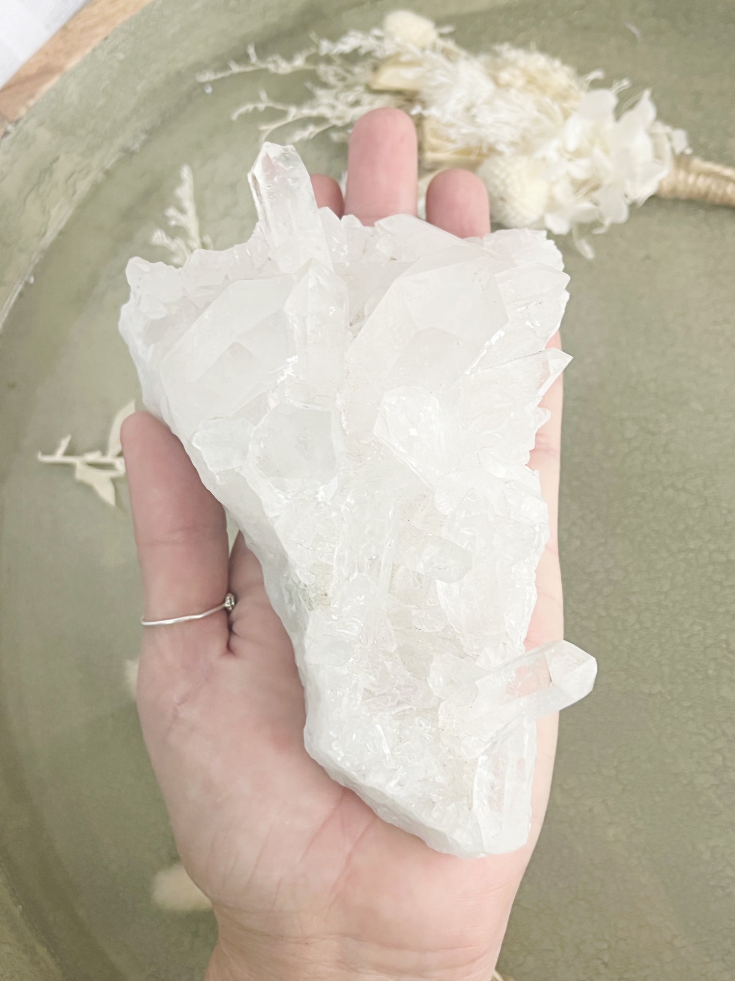 CLEAR QUARTZ CLUSTER || 30044