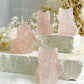 ROSE QUARTZ CRYSTAL CAT AUSTRALIA SELF LOVE LOVE COMPASSION STONED AND SAGED 