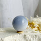 BLUE CHALCEDONY SPHERE, STONED AND SAGED AUSTRALIA