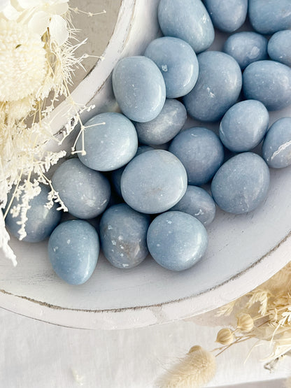 Angelite tumble stone Australia