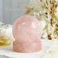 ROSE QUARTZ CRYSTAL SPHERE HOLDER STAND AUSTRALIA SELFLOVE LOVE COMPASSION STONED AND SAGED 