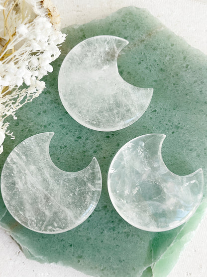 CLEAR QUARTZ MOON || INTUITIVELY CHOSEN