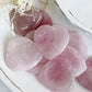 ROSE QUARTZ HEART WORRY STONE, STONED AND SAGED AUSTRALIA