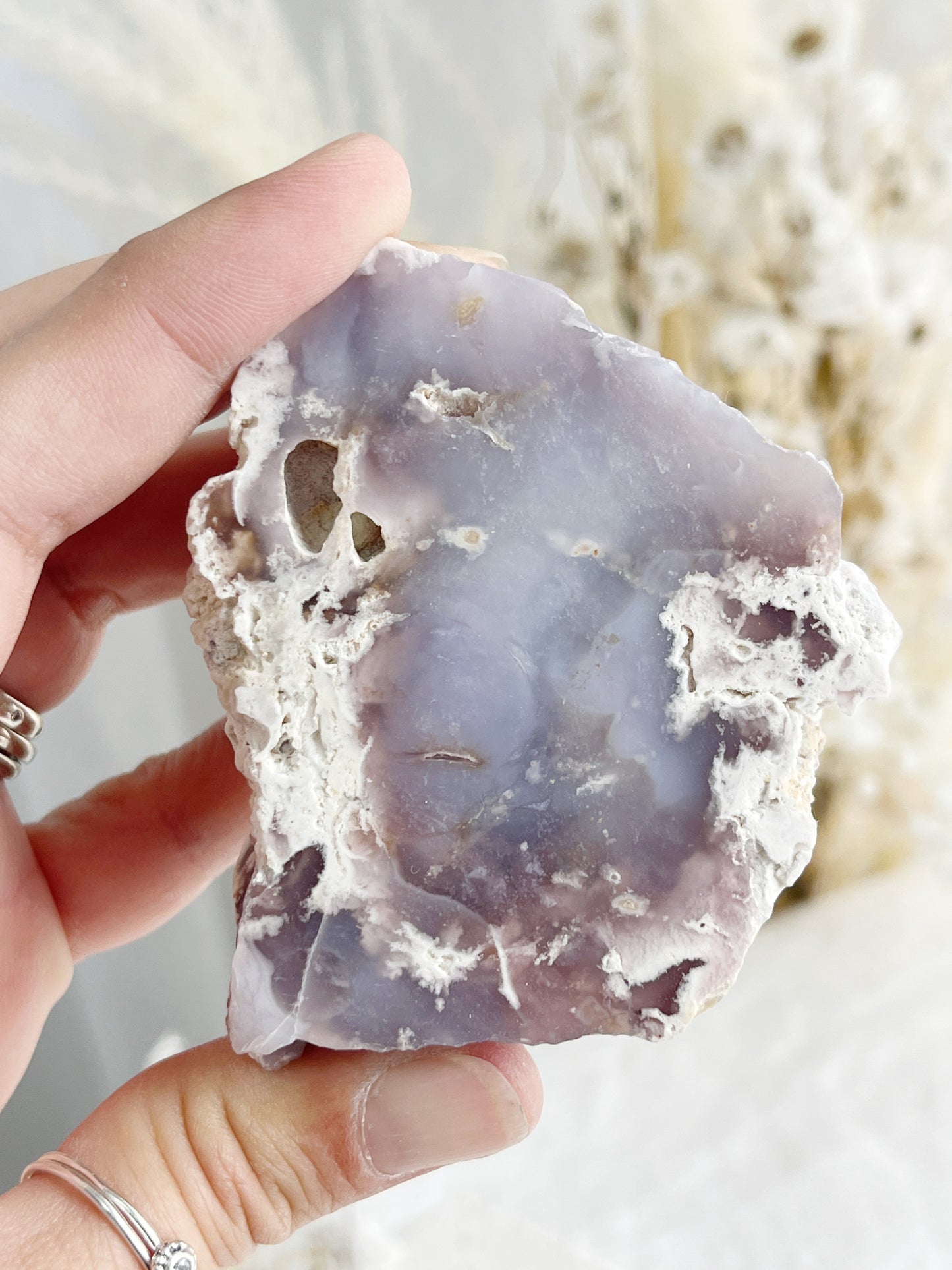 PURPLE CHALCEDONY || SEMI POLISHED 31558