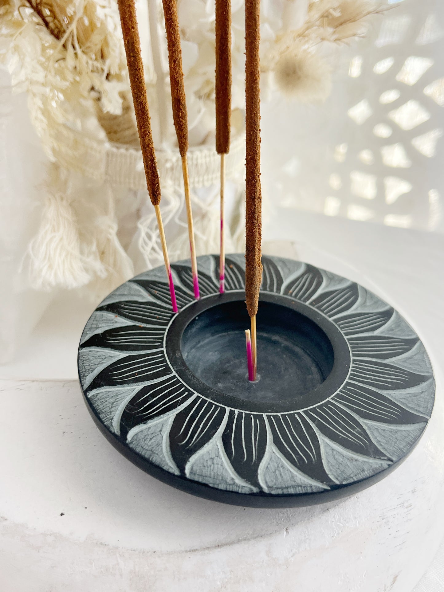 SOAPSTONE INCENSE BURNER || MULTI USE 30147