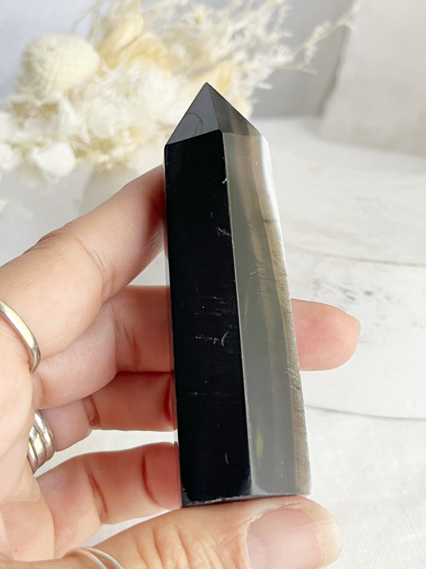 BLACK AGATE GENERATOR, STONED AND SAGED AUSTRALIA