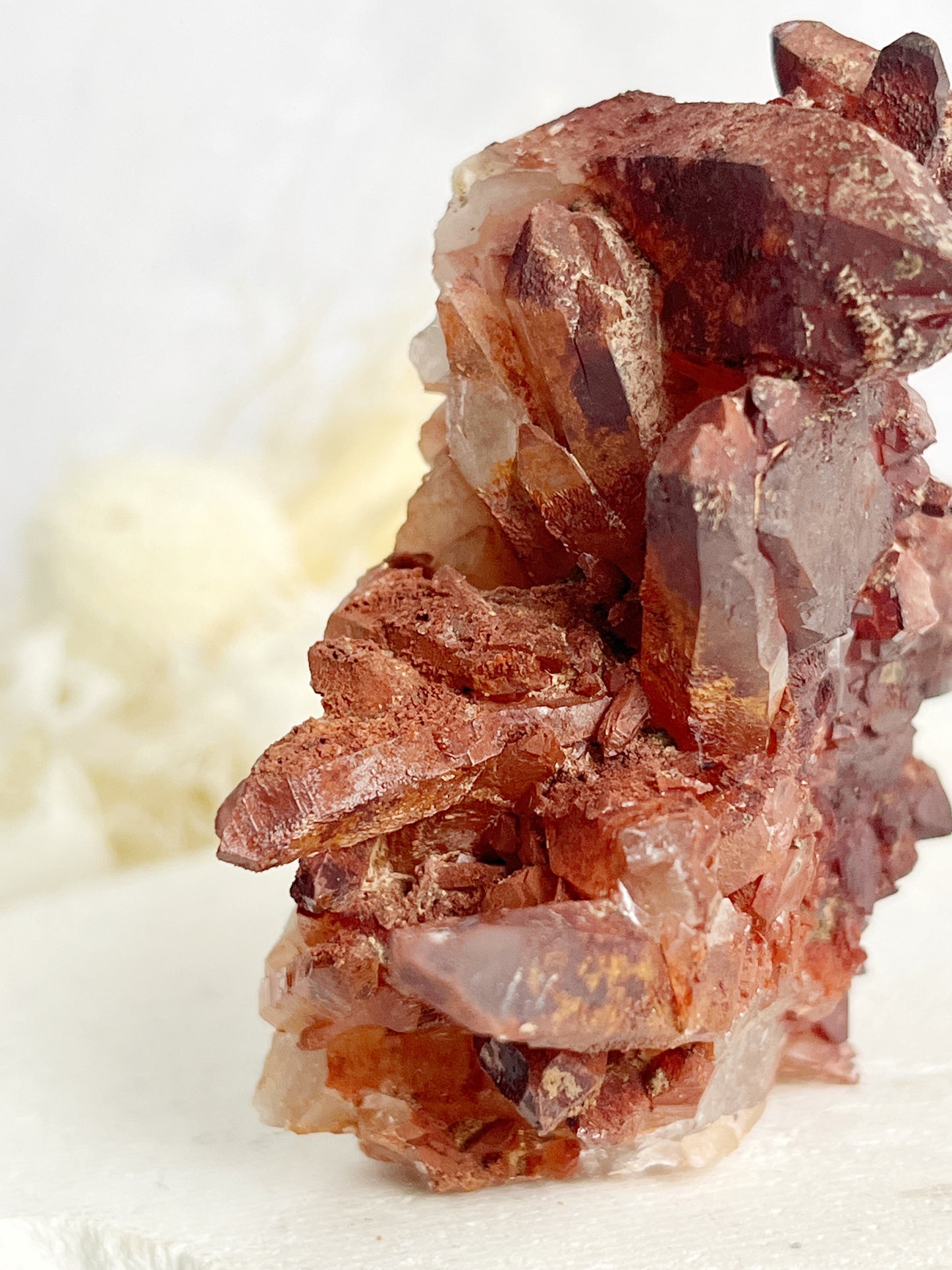 RED HEMATITE QUARTZ CLUSTER || 30685