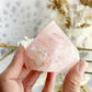 ROSE QUARTZ SEMI POLISHED POINT || 30037