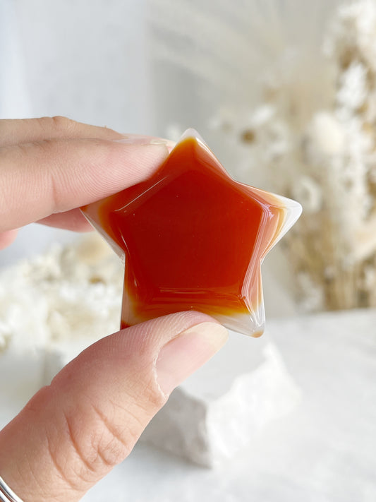 CARNELIAN STAR. STONED AND SAGED AUSTRALIA.