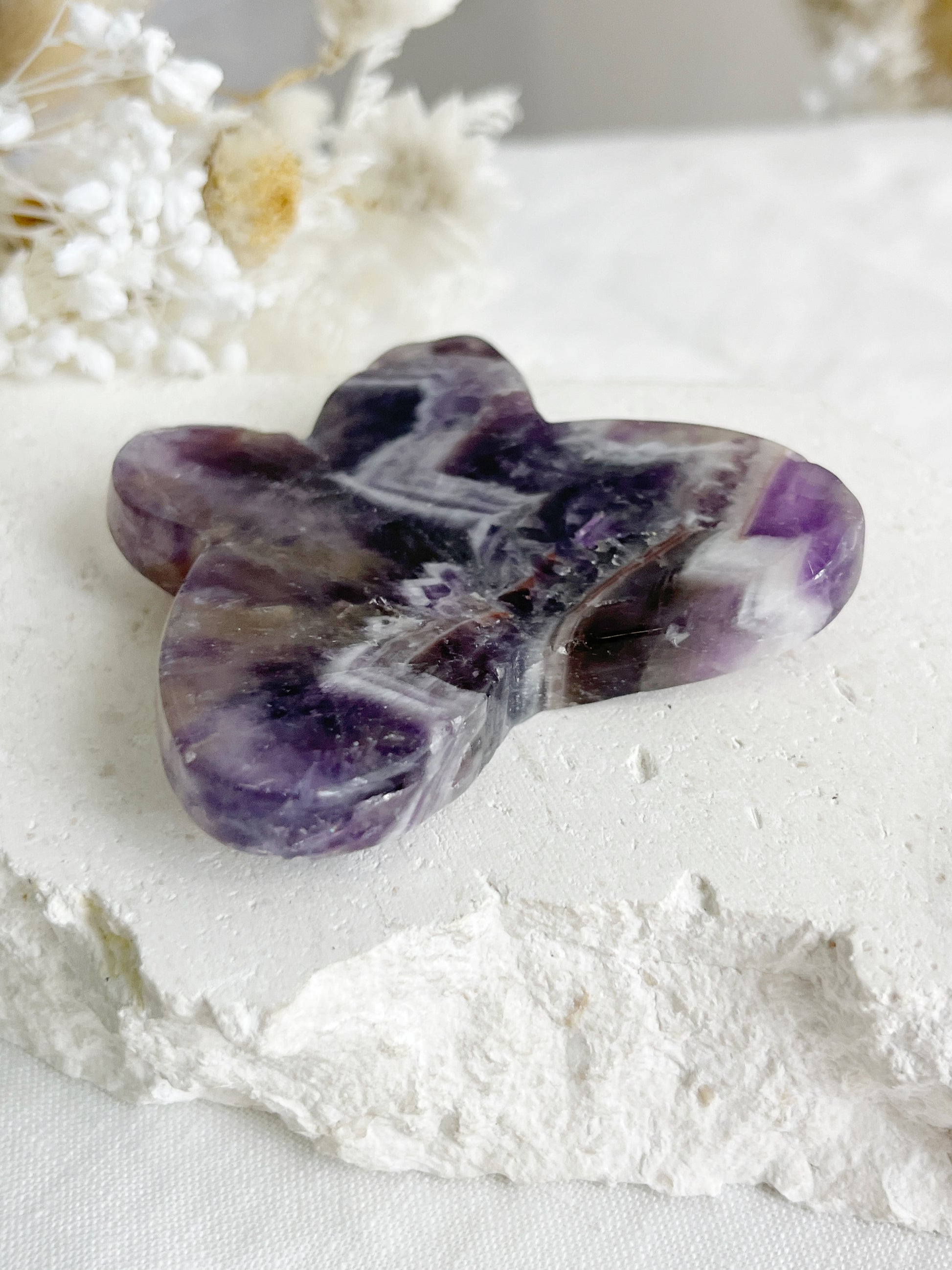 DREAM AMETHYST BUTTERFLY. STONED AND SAGED AUSTRALIA.